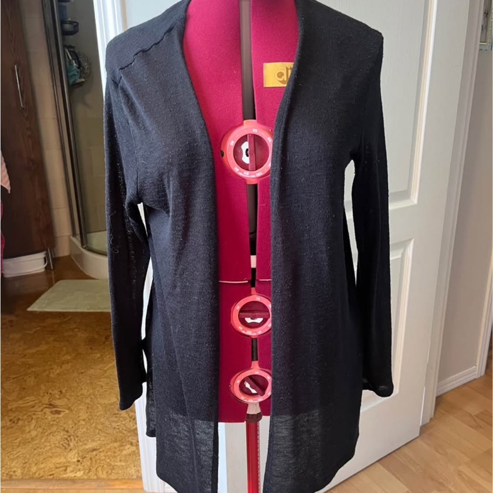 Black Knit Cardigan Size Medium